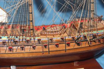 Деревянная модель корабля Ингерманланд. Конструкция