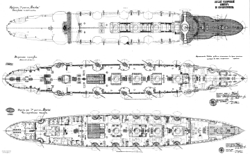   Крейсер Россия, чертеж 2.