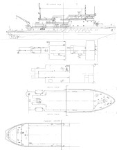 Чертёж ледокола  типа Капитан Чечкин 2