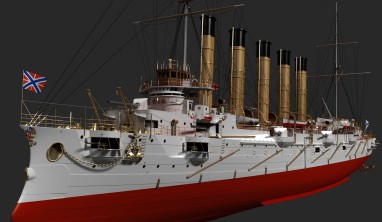 Модель минного крейсера Абрек